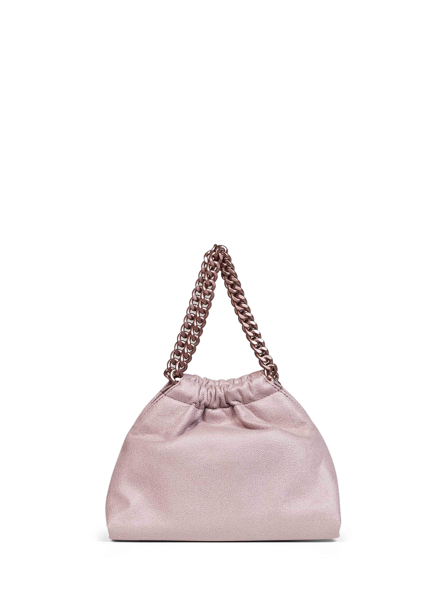 Borsa a tracolla mini con coulisse Falabella conchiglia
