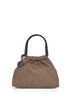Dark taupe Falabella mini drawstring crossbody bag