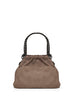 Dark taupe Falabella mini drawstring crossbody bag
