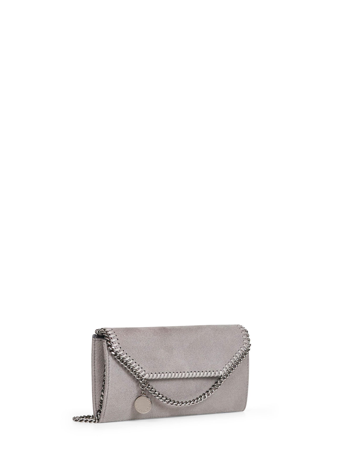 Light grey Falabella wallet-on-chain crossbody