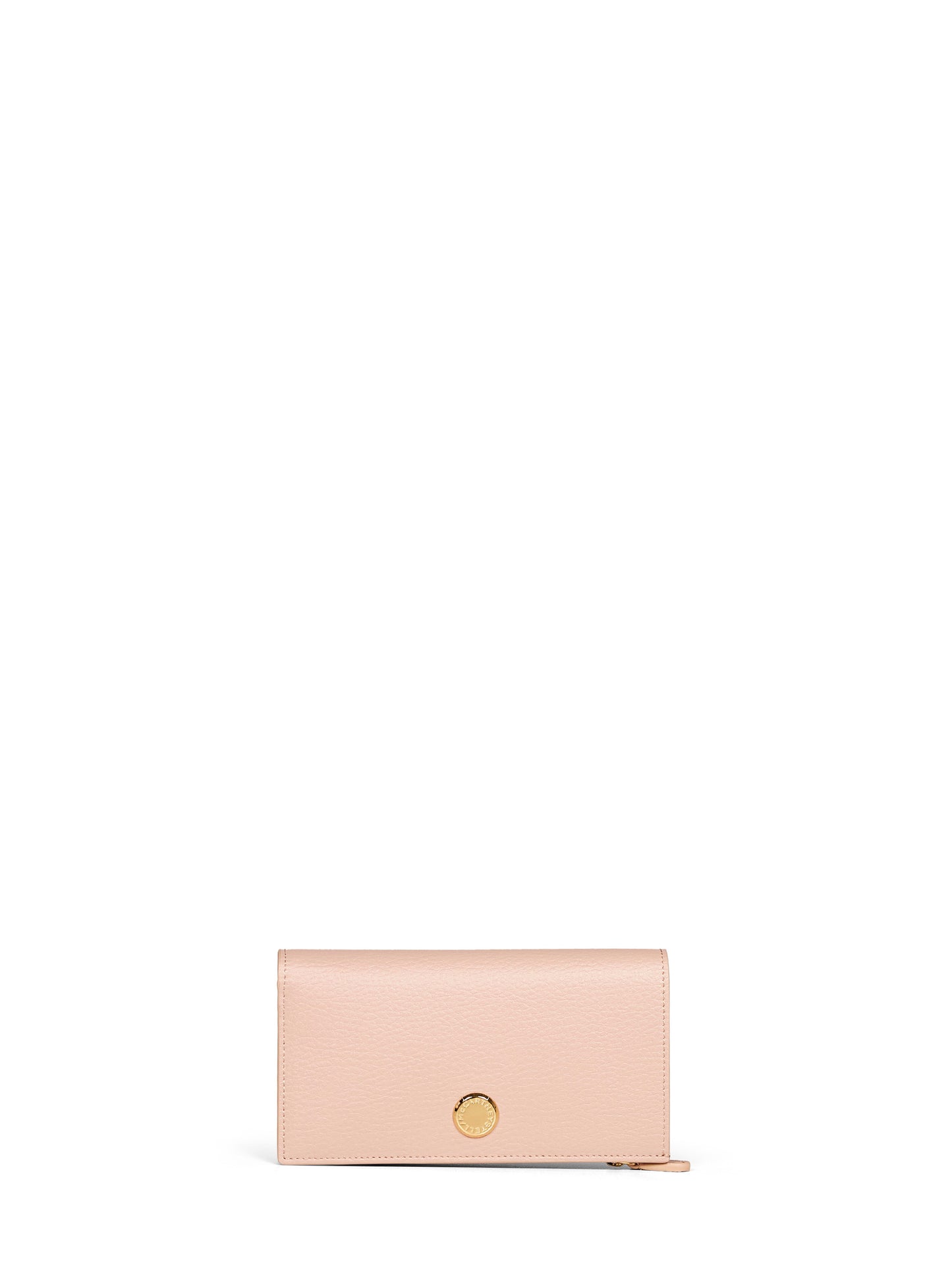 Portaoglio tri-fold verticale Logo cipria