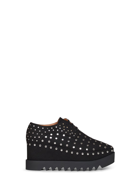 Black studded Elyse wedges
