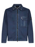 Camicia in denim di cotone blu