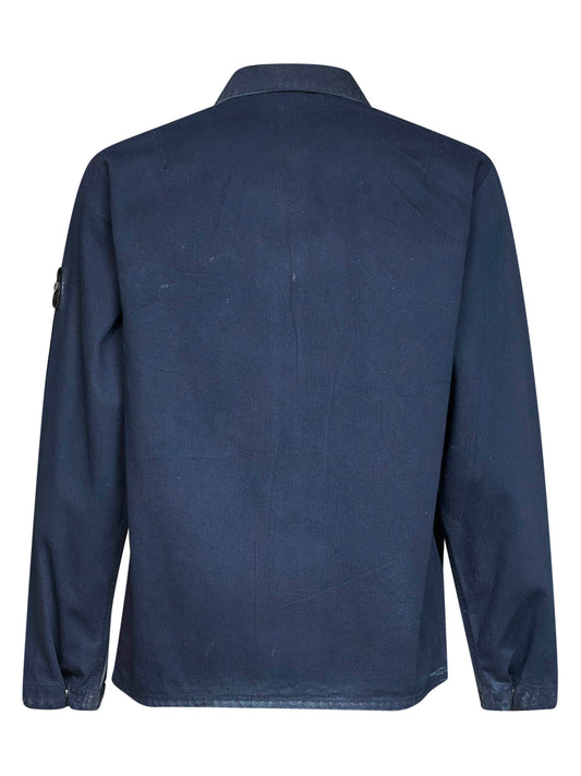 Blue cotton denim shirt