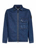 Camicia in denim di cotone blu