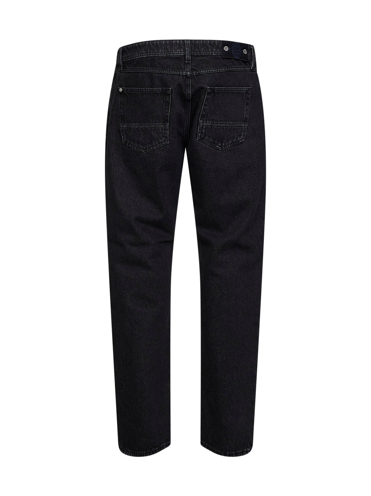 Black lightweight 13 oz denim five-pocket jeans