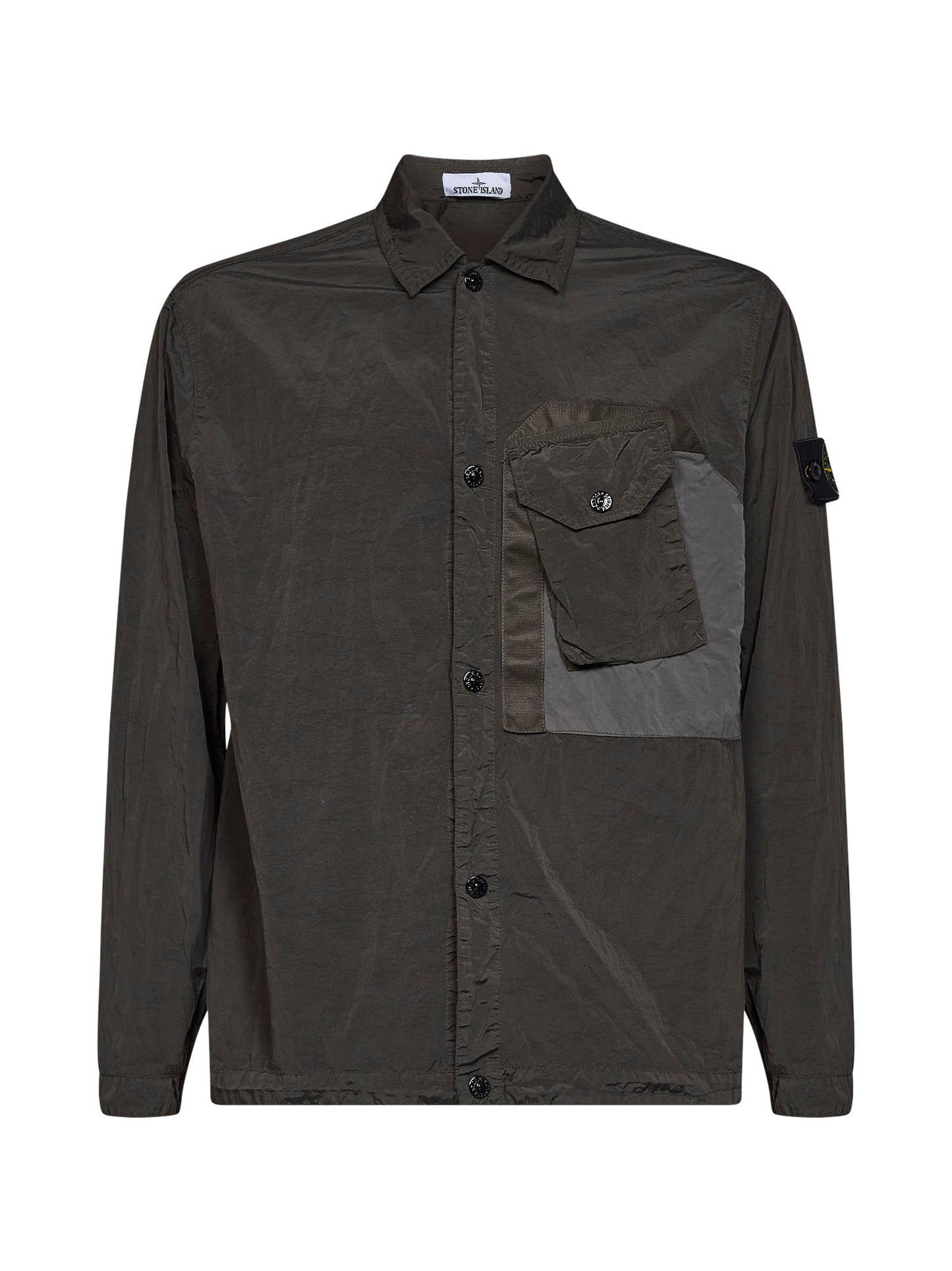 Coal grey Nylon Metal overshirt
