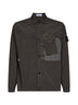 Coal grey Nylon Metal overshirt