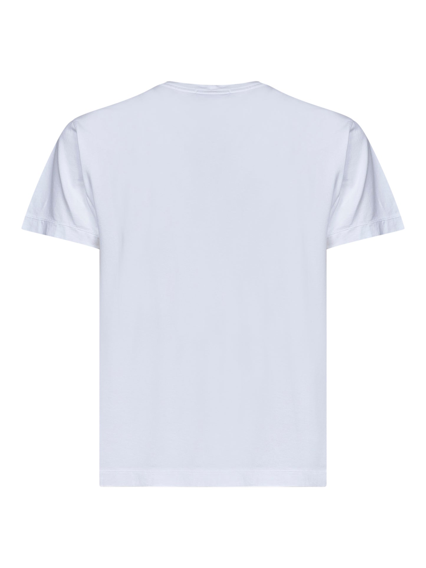 White 60/2 cotton jersey slim-fit T-shirt