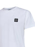 White 60/2 cotton jersey slim-fit T-shirt