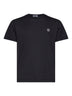 Black 60/2 cotton jersey slim-fit T-shirt