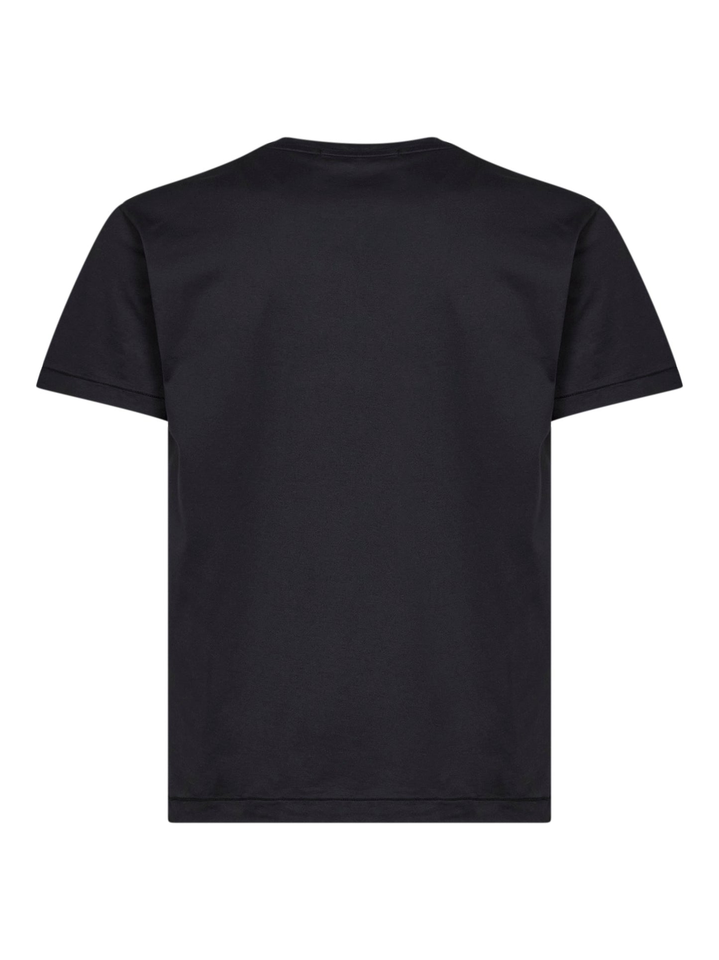 Black 60/2 cotton jersey slim-fit T-shirt