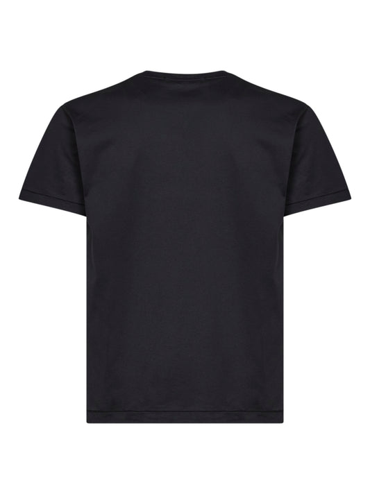 Black 60/2 cotton jersey slim-fit T-shirt