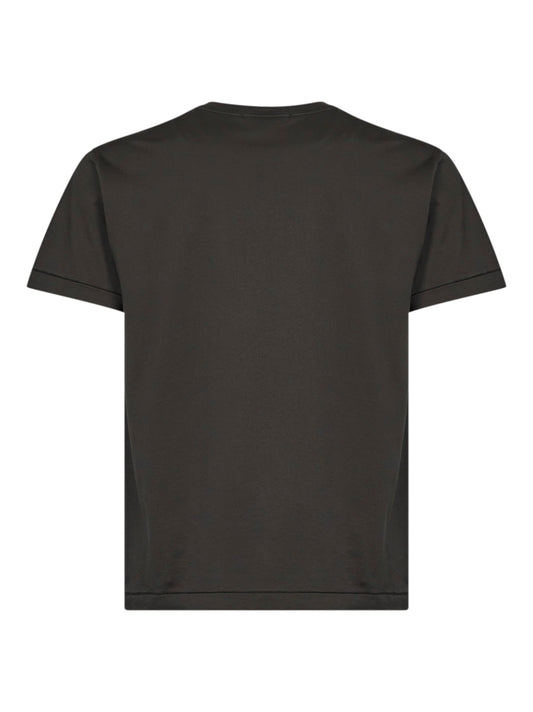 Coal grey 60/2 cotton jersey slim-fit T-shirt