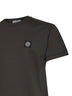 Coal grey 60/2 cotton jersey slim-fit T-shirt