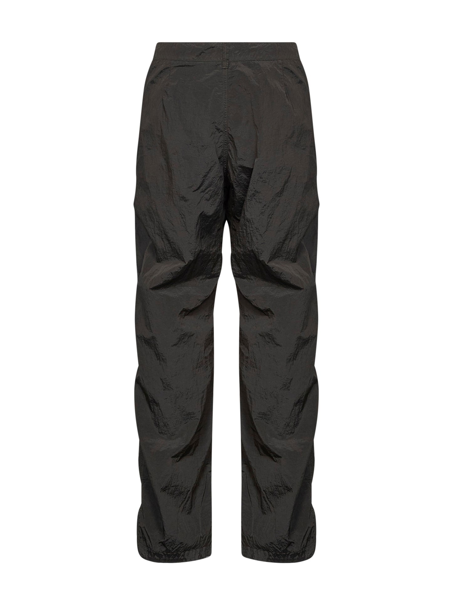 Coal grey Metal Nylon cargo trousers