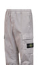 Pantalone cargo in broken twill biologico stretch grigio