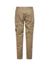 Military green organic stretch broken twill cargo trousers