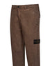 Pantaloni dritti in velluto a costine piombo