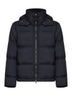 Black CORDURA Advanced Fabrics 6.6 ripstop nylon hooded down jacket