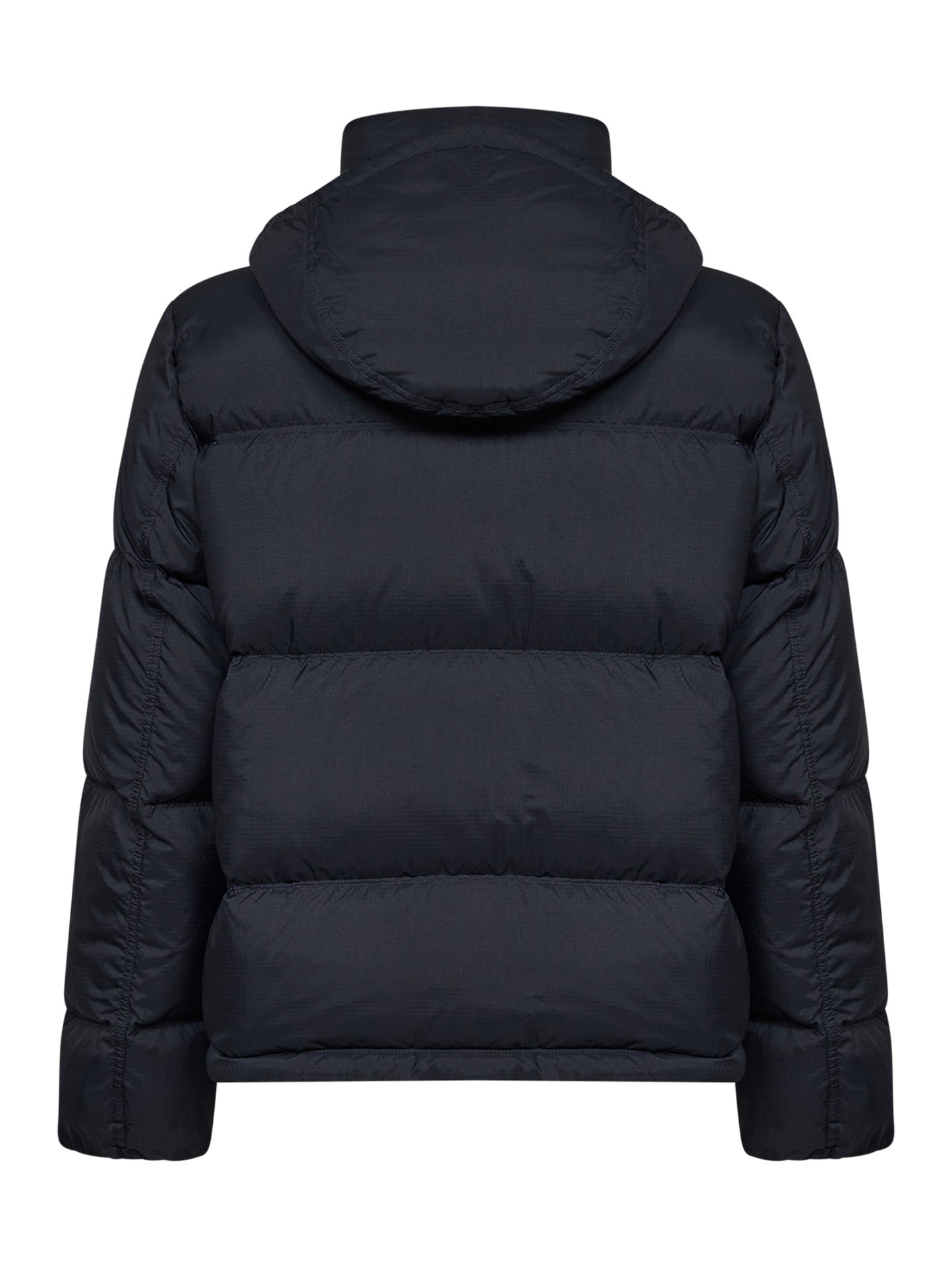 Black CORDURA Advanced Fabrics 6.6 ripstop nylon hooded down jacket