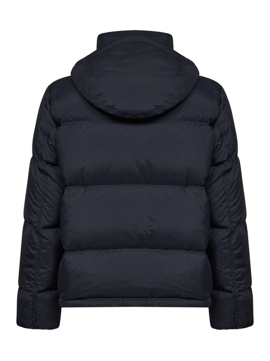 Black CORDURA Advanced Fabrics 6.6 ripstop nylon hooded down jacket