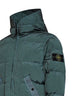 Ocean green Nylon Metal hooded down jacket