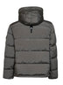 Piumino con cappuccio in Nylon Metal grigio