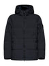 Blue Crinkle Reps NY hooded down jacket