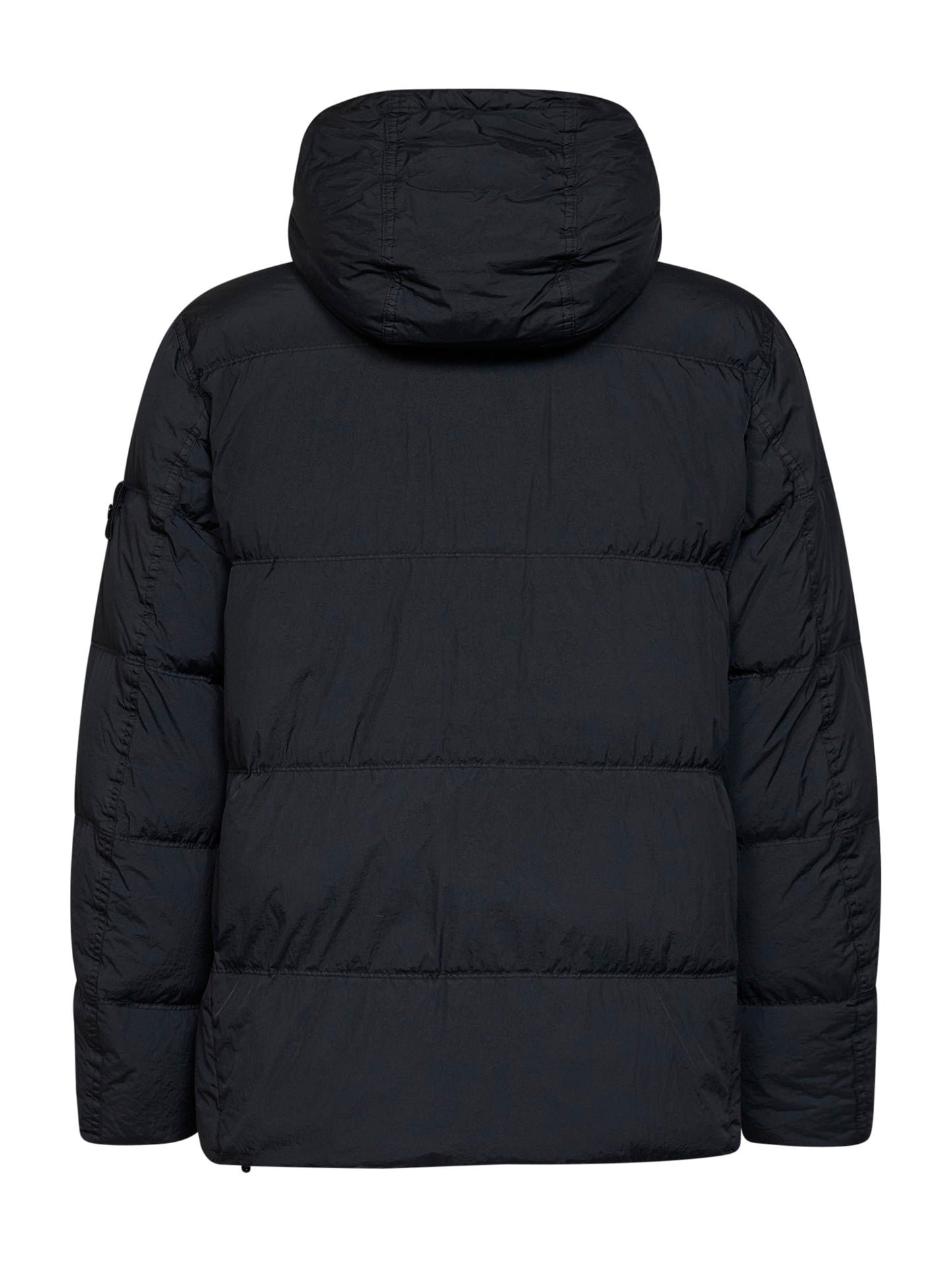 Blue Crinkle Reps NY hooded down jacket