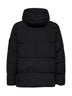 Piumino con cappuccio in Crinkle Reps NY nero