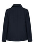 Blue Heavy Melton wool double-breasted coat