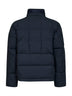 Piumino con cappuccio in Cotton Nylon Tela blu
