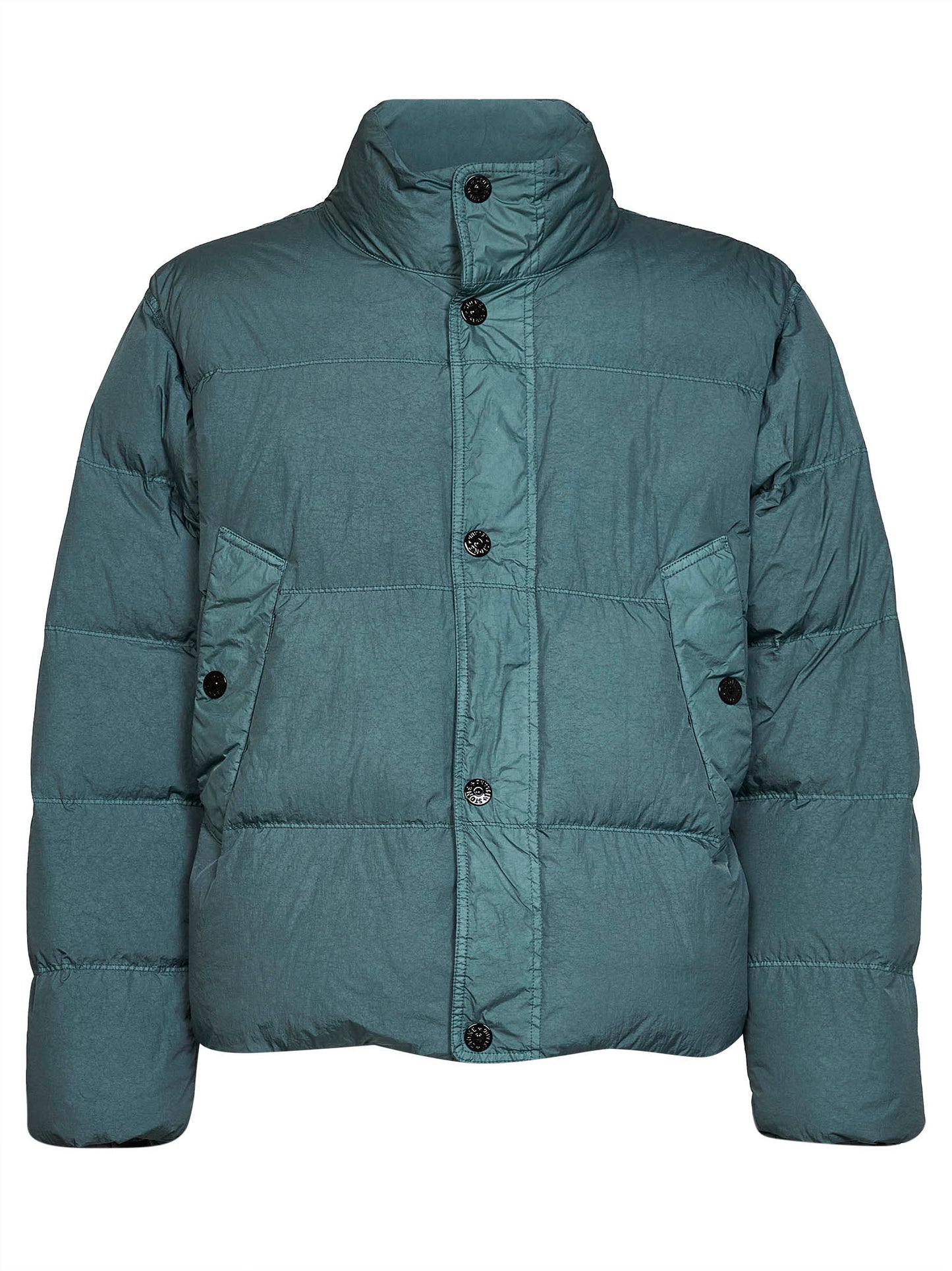 Piumino in Crinkle Reps NY verde oceano