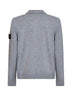 Melange grey lightweight RWS Geelong wool polo shirt