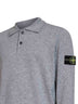 Melange grey lightweight RWS Geelong wool polo shirt