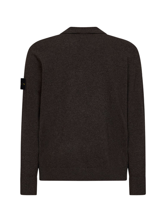 Melange lead lightweight RWS Geelong wool polo shirt