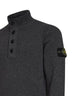 Melange lead lambswool zip-up sweater