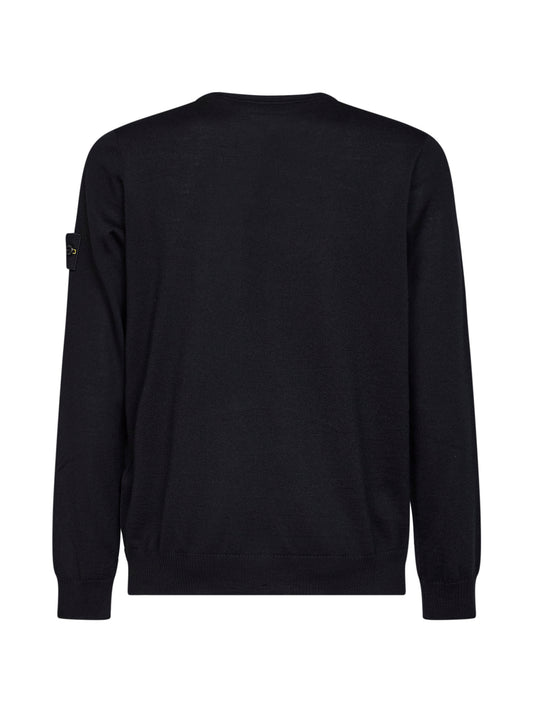 Black RWS lightweight wool crewneck sweater