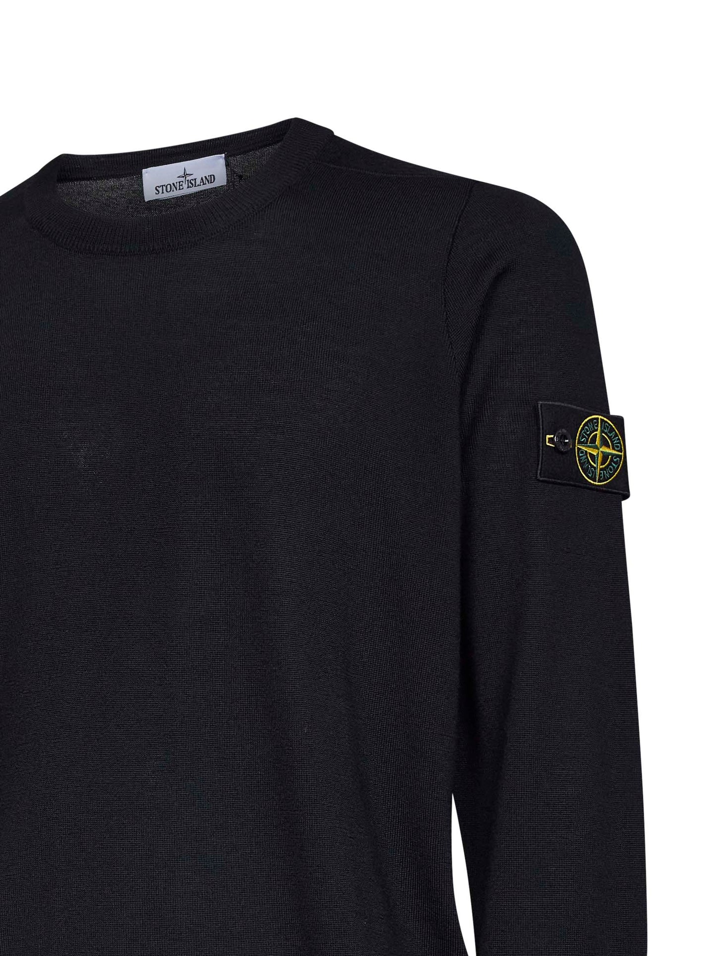 Black RWS lightweight wool crewneck sweater