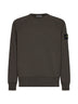Felpa girocollo in cotone carbone