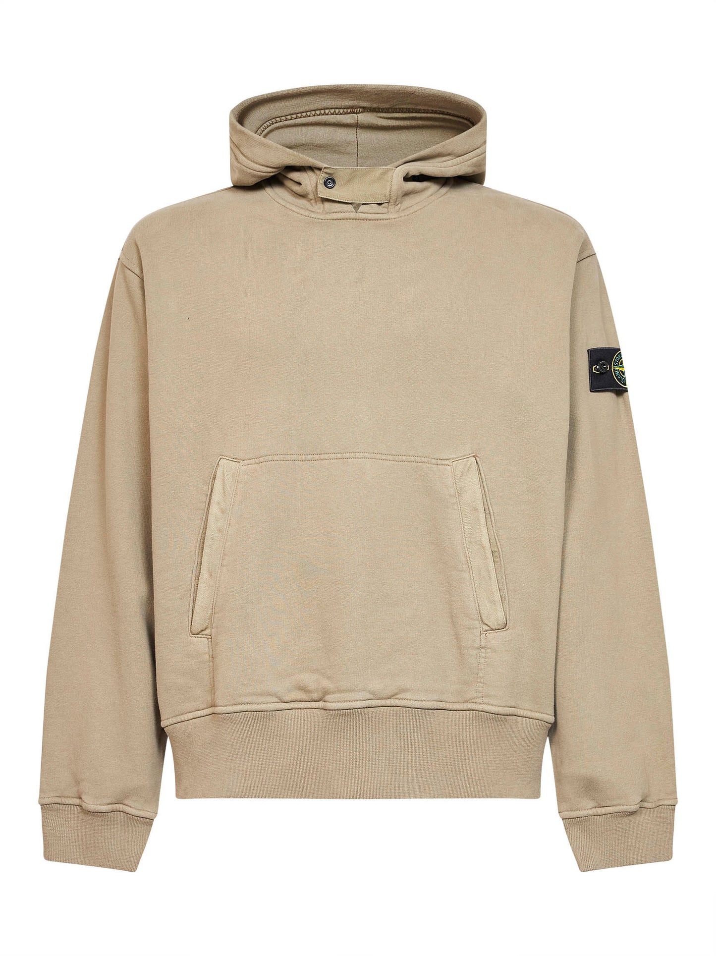Military green organic cotton hoodie