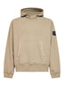 Military green organic cotton hoodie