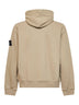 Military green organic cotton hoodie