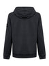 Felpa con cappuccio in cotone organico stretch nero