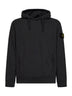 Felpa con cappuccio in cotone organico stretch piombo