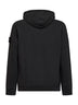 Felpa con cappuccio in cotone organico stretch piombo