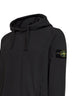 Felpa con cappuccio in cotone organico stretch piombo