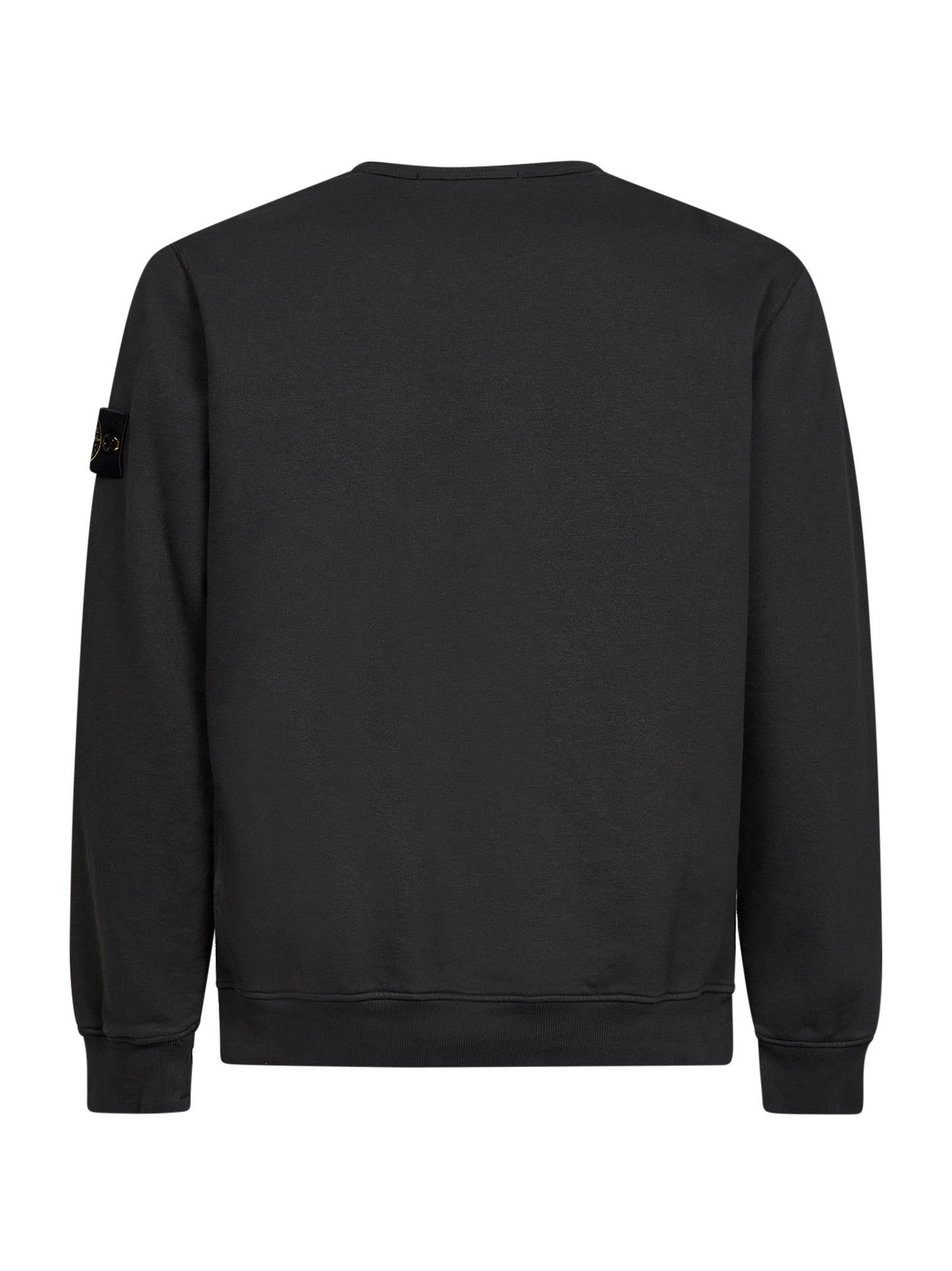 Lead grey organic stretch cotton crewneck sweatshirt