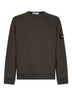 Coal grey organic stretch cotton crewneck sweatshirt